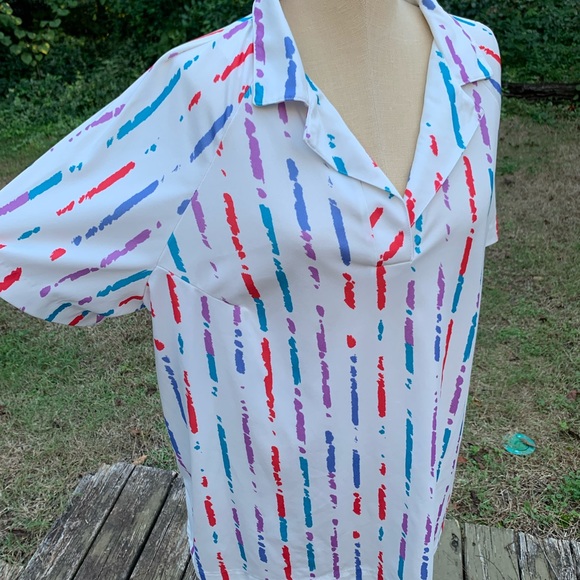 Vintage 80s Brushstroke Top - Picture 2 of 4